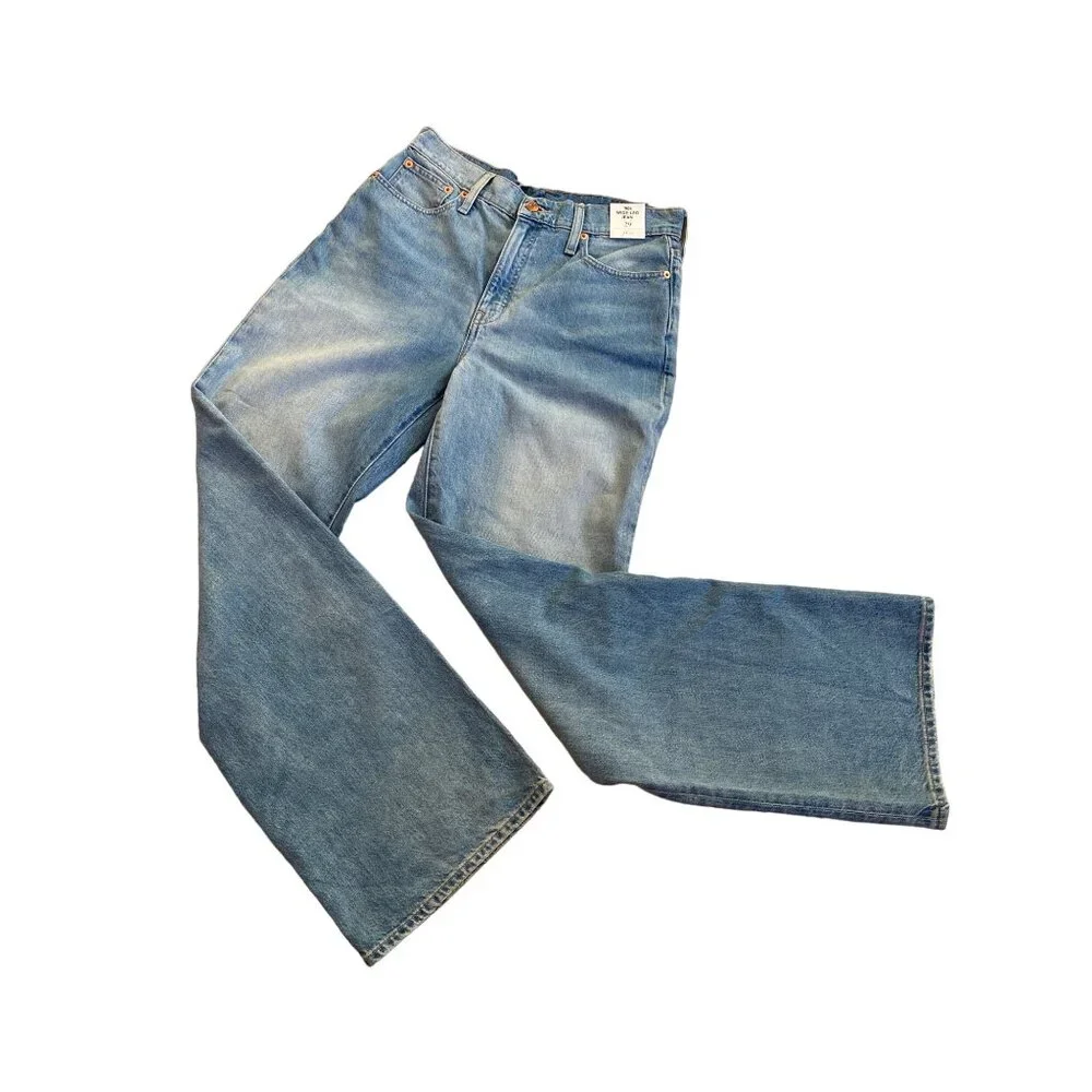 NWT J.Crew $138 Women's 29 High-rise '90s wide-leg Jeans Medium Wash "Sold Out" - Picture 14 of 14